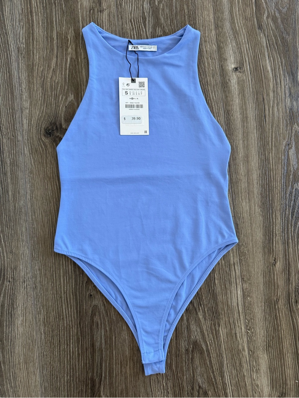 Zara Blue Bodysuit - S